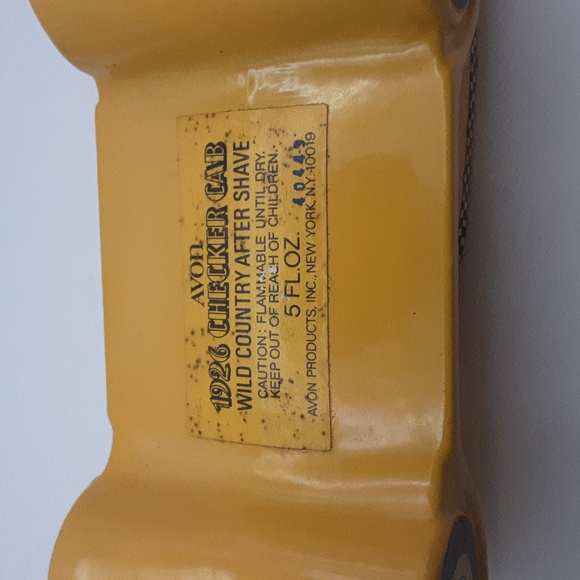 Vintage Avon Checker Cab Cologne Bottle - Picture 7 of 7